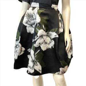 Lanvin Fall '13 Vintage Designer Moody Floral Statement Skirt Made In France Siz